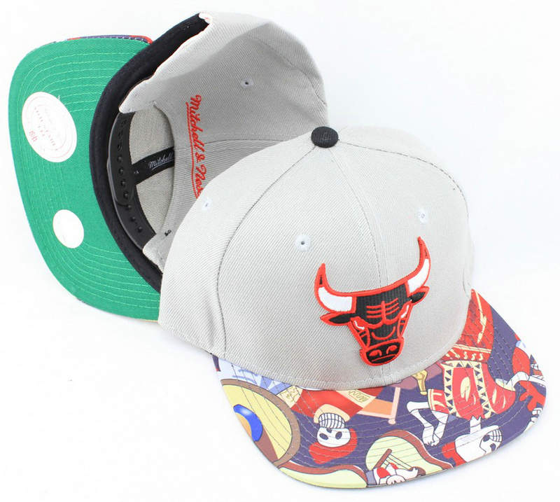 Chicago Bulls Grey Snapback Hat JT 0613